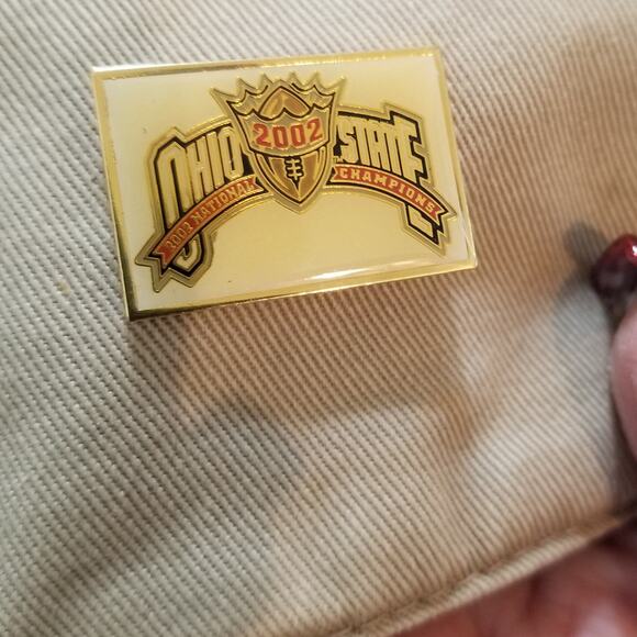 AHEAD Extreme Fit OSU Ball Cap Embellished With Pins Attached, Lightly Worn - Picture 8 of 11